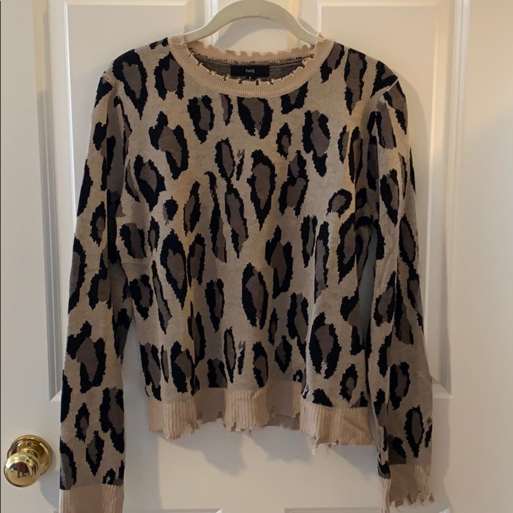 Fate leopard print sweater by ViciCollection